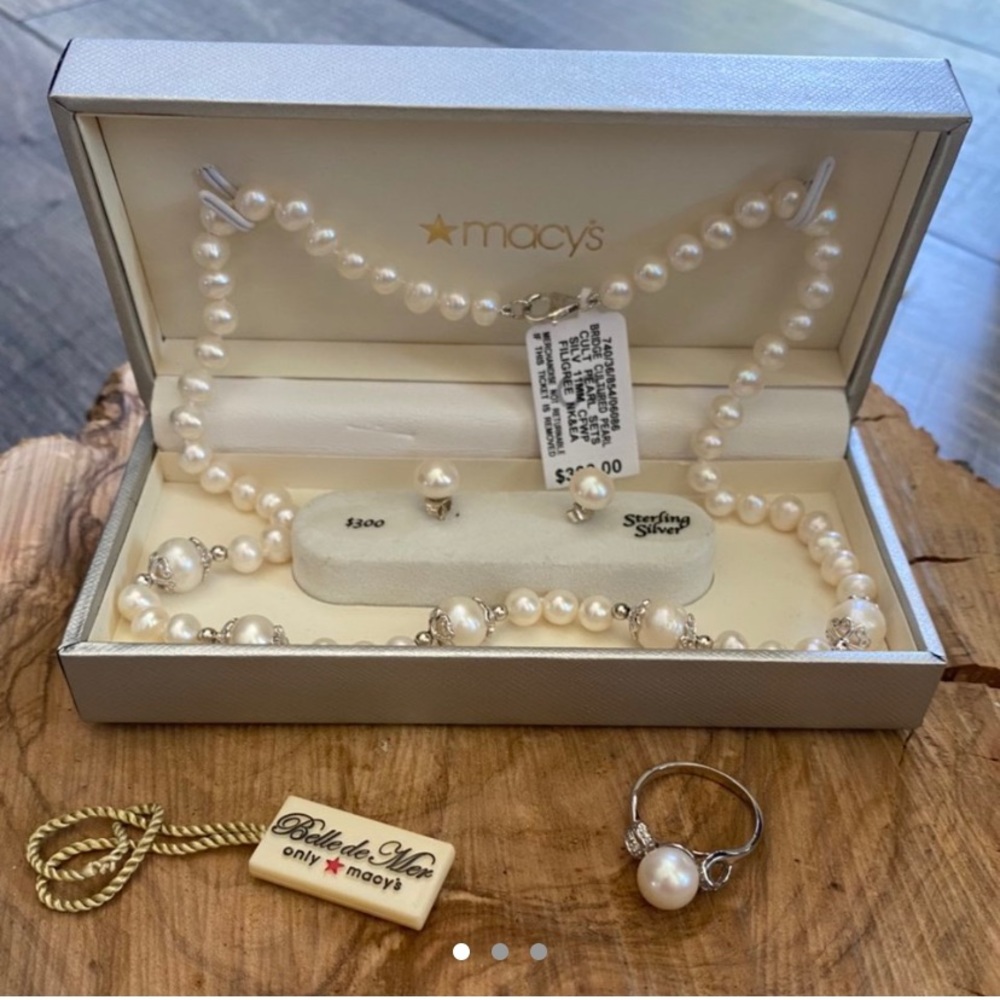 real pearl jewelry set ❣️